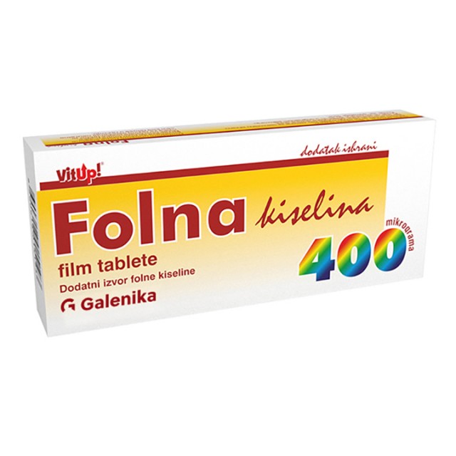 FOLNA KISELINA 400 TABLETE