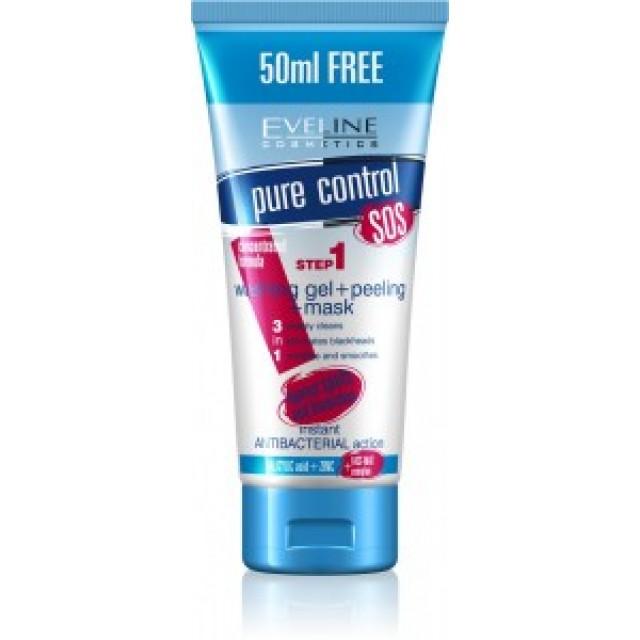 EVELINE PURE CONTROL REFRESHING CLEANSING GEL FACE