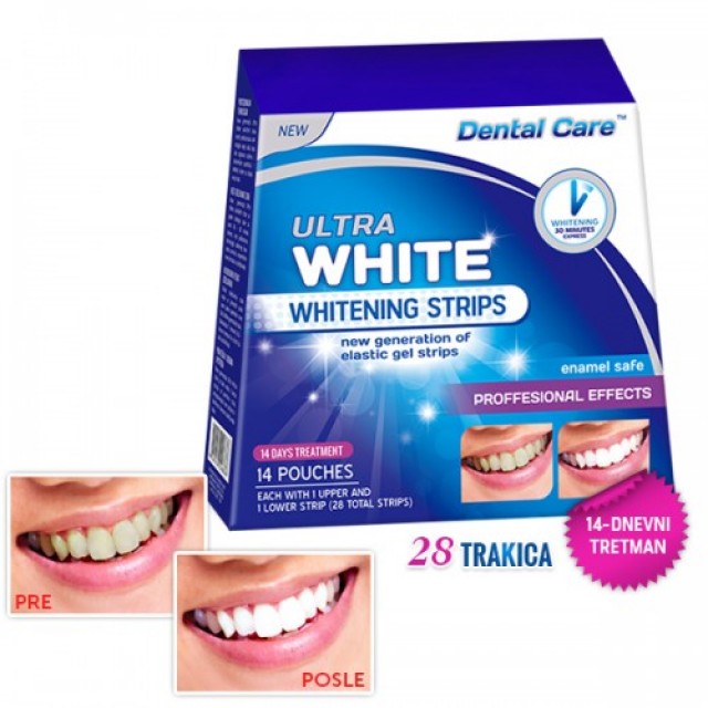 Medisana ULTRA WHITE Trake za izbeljivanje zuba 14 dnevni tretman 28 trakica