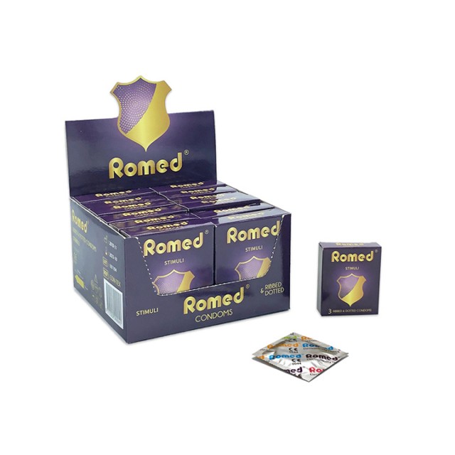 ROMED CONDOMS WITH TEXTURE