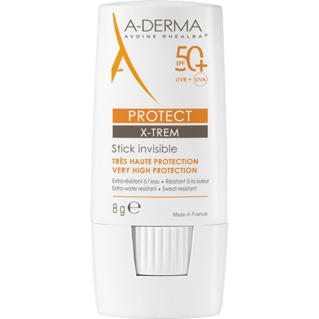 A-DERMA PROTECT X-TREM NEVIDLJIVI STIK SPF 50+ 8G - Preparat za lice i telo za zaštitu od sunca