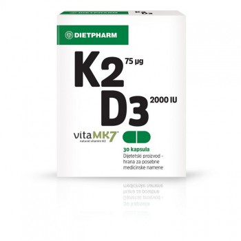 DIETPHARM K2D3 30 CAPSULES - Preparation for strengthening bones and strong immunity