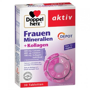 DOPPELHERZ ACTIVE VITAMINS FOR WOMEN + COLLAGEN - Preparation for maintaining the health and beauty of the skin
