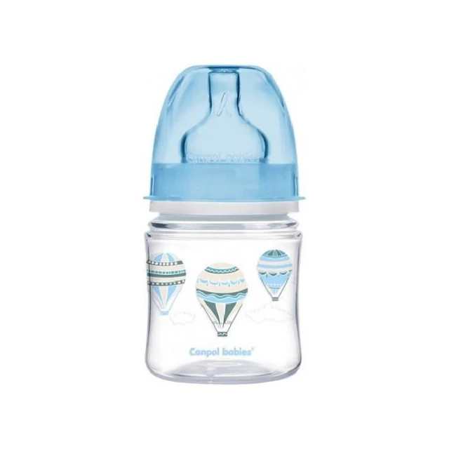 CANPOL BABY WEITHALSFLASCHE - EASY START WOLKEN BLAU 120ML