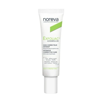NOREVA EXFOLIAC ACNOMEGA 200 – INTENSIVE KERATOREGULIERENDE PFLEGE FÜR PROBLEMATISCHE HAUT 30 ML