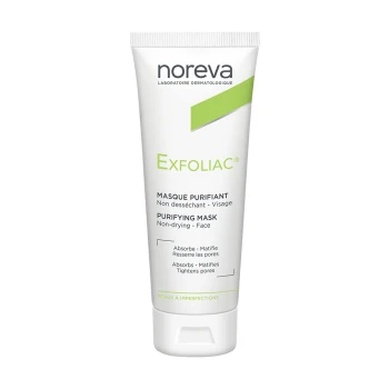 NOREVA EXFOLIAC TIEFENREINIGENDE MASKE ZUR REINIGUNG, MATTIERUNG UND PORENVERFEINERUNG 50 ML