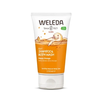WELEDA KIDS 2IN1 SHAMPOO & BODY WASH ORANGE (150 ML) – Gentle, tear-free fun bathing