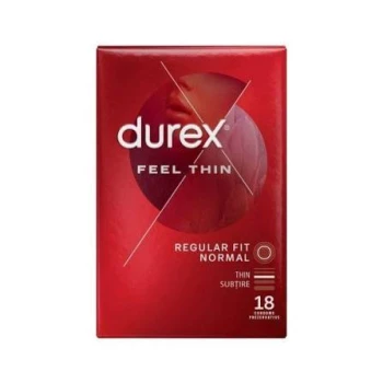 Durex Feel Thin – Maximum Sensitivity and Natural Feel (18 Pack)