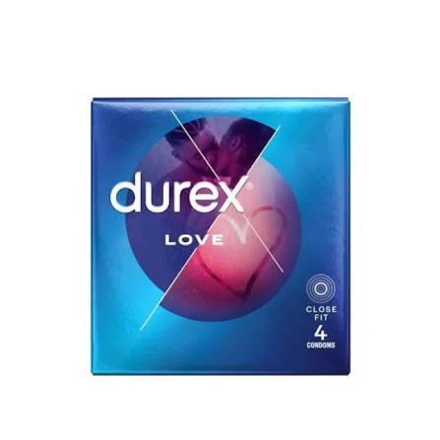 Durex Love – Condoms For Natural Feeling & Comfort (4 Pcs)
