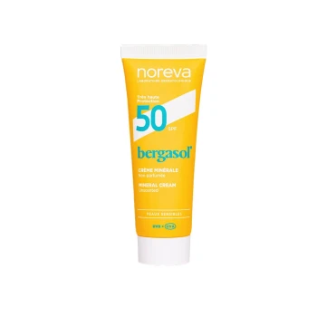 NOREVA BERGASOL EXPERT MINERAL CREAM SPF 50 (40 ml) – 100% mineral protection for intolerant and sensitive skin