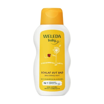 WELEDA BABY CALMING BATH CALENDULA AND LAVENDER (200 ML) – Peaceful sleep and gentle skin care