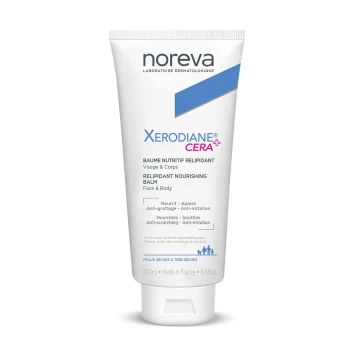 Noreva Xerodiane CERA+ Relipidant Nourishing Face & Body Balm 200 ml – for Very Dry and Atopy-Prone Skin