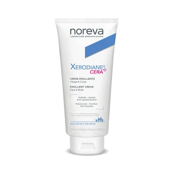 Noreva Xerodiane CERA+ Emollient Face & Body Cream 200 ml – for Dry and Atopy-Prone Skin