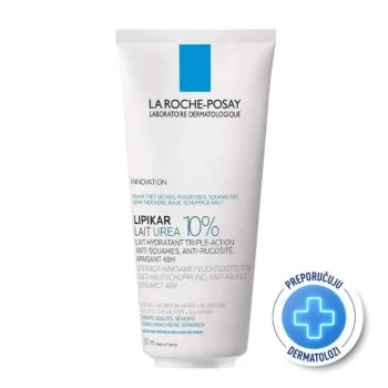 LA ROCHE-POSAY LIPIKAR LAIT UREA 10% HIDRATANTNI LOSION SA TROSTRUKIM DEJSTVOM PROTIV PERUTANJA I HRAPAVOSTI 200 ML