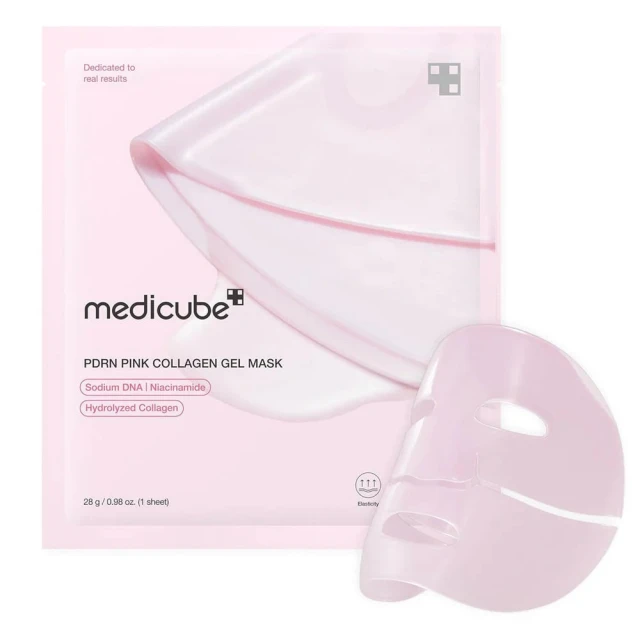 Medicube PDRN Pink Collagen Gel Mask 1 Pc (28 G) – Hydrogel Mask With PDRN And Collagen For Elasticity And Hydration