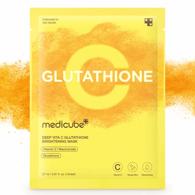 Medicube Deep Vita C Glutathione Brightening Mask 27 Ml – Sheet Maska Za Sivkast Ten I Tragove Umora