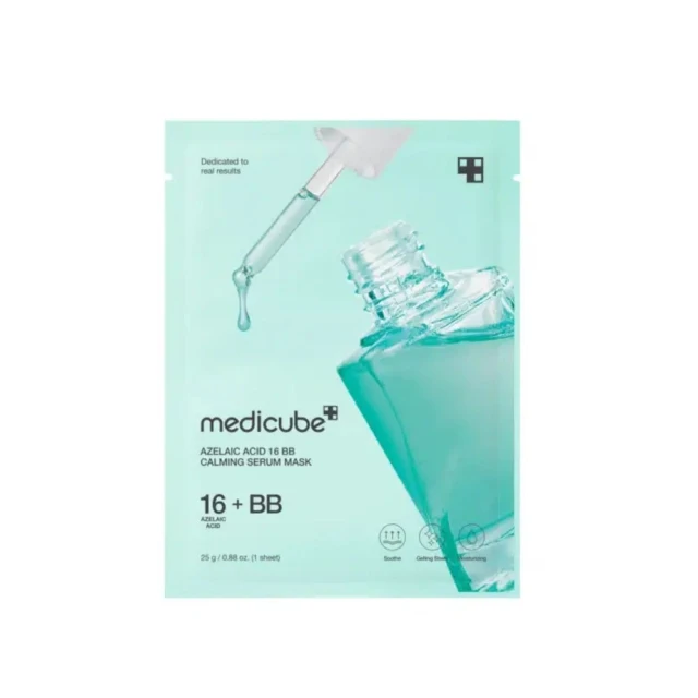 Medicube Azelaic Acid 16 BB Calming Serum Mask 1 Stk. (25 G) – Beruhigende Maske FüR Zu RöTungen Und Unreinheiten Neigende Haut