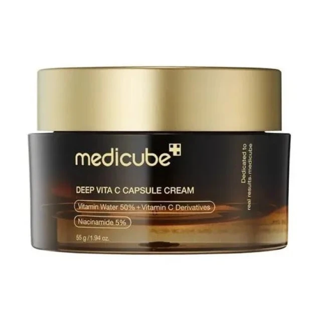 Medicube Deep Vita C Capsule Cream 55 G – Krema Sa Vitaminom C U Kapsulama I Niacinamidom Za Fleke I Sivkast Ten