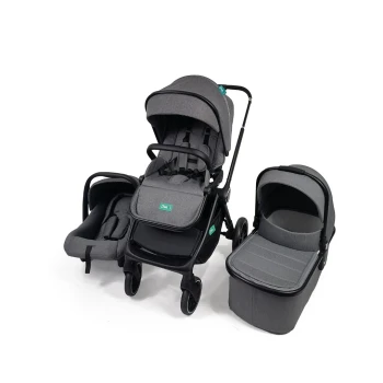 Puerri Urban 3-in-1 Kinderwagen-Set – grau