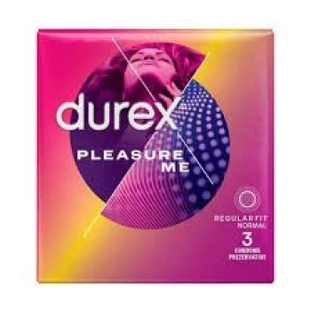 Durex Pleasure Me – Ribbed and Dotted Condoms (3 pcs)