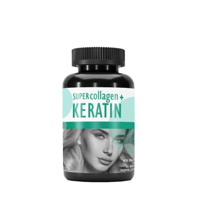 Super Collagen + Keratin 60 Kapseln– Kraftvolle Formel Für Stahlharte Haare, Nägel Und Hautrevitalisierung