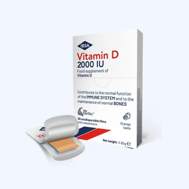 Filmtec® Vitamin D 2000 Iu Ibsa – Vitamin D3 Orodispersible Films, 30 Films