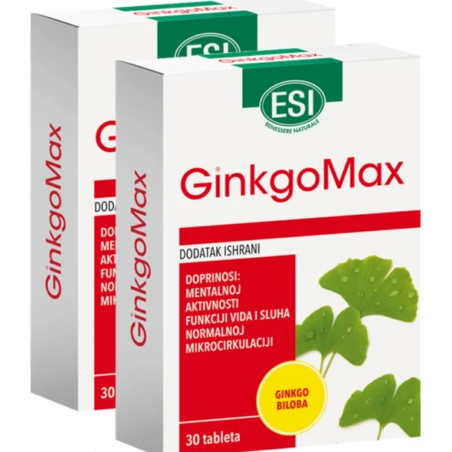 ESI Go Up GinkgoMax Duo Pack – 2 × 30 tablets
