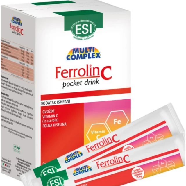 ESI Ferrolin C orodisperzibilne kesice