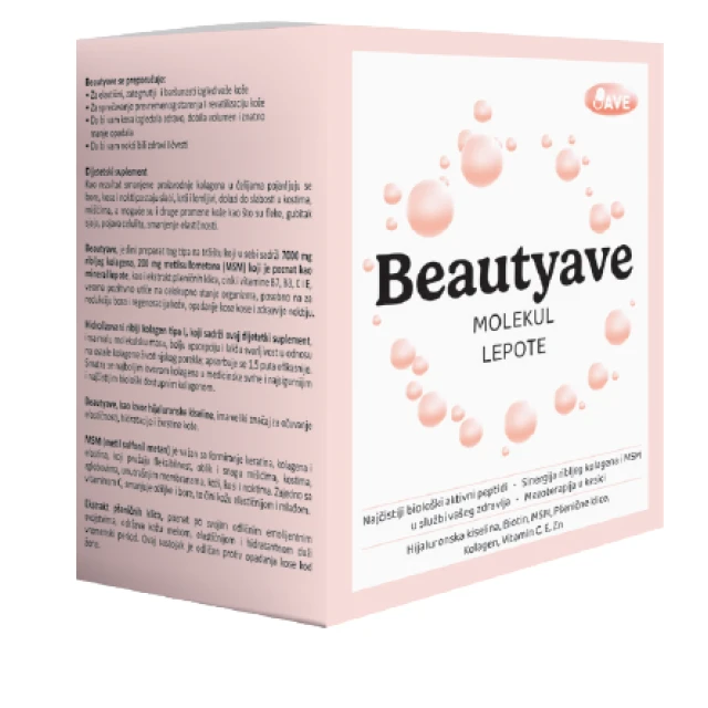 Beautyave 15 Kesica – Riblji Kolagen 7000 Mg Sa Msm-Om Za Kožu, Kosu I Nokte