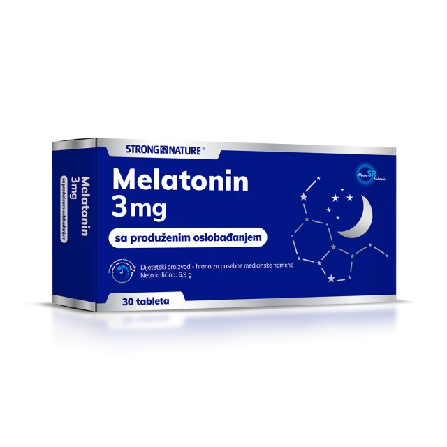 Strong Nature Melatonin 3 Mg Prolonged Release – 30 Tablets