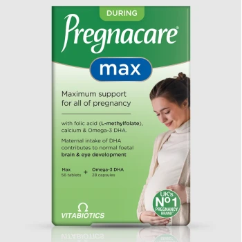 Pregnacare Max 84 tableta/kapsula – prenatalni vitamini, minerali i Omega-3 DHA za period trudnoće