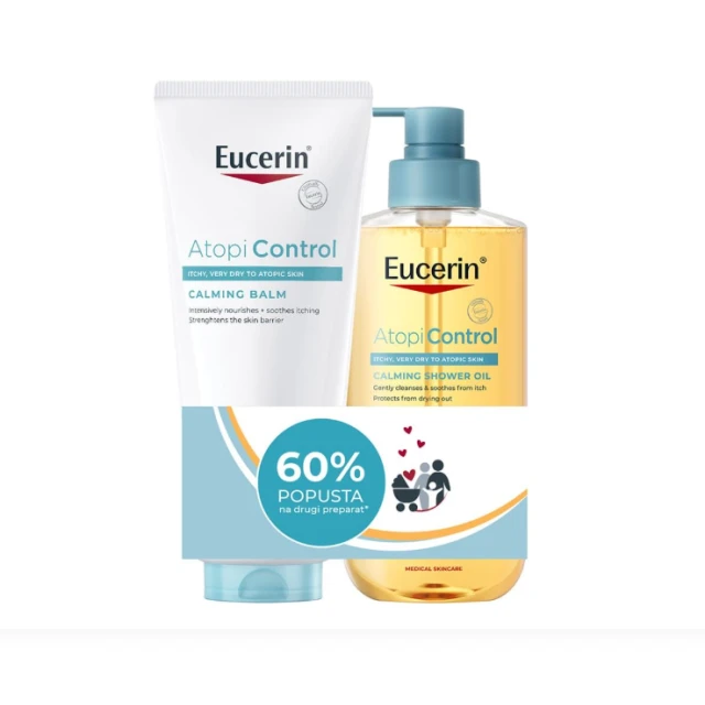 Eucerin Box Atopicontrol Balsam 400 Ml + Bade- Und Duschöl 400 Ml – Komplettpflege Für Zu Atopie Neigende Haut