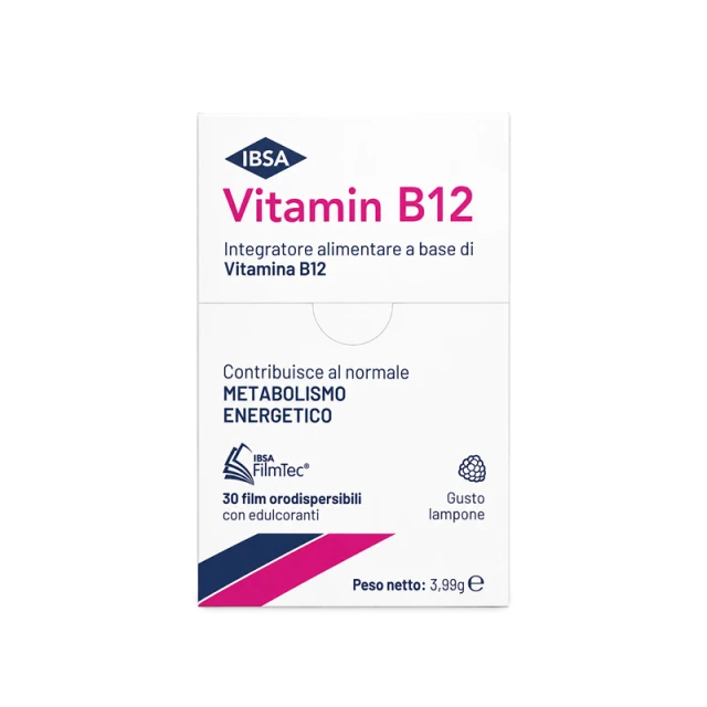Filmtec® Vitamin B12 Ibsa 30 Pieces – Orodispersible Films With Raspberry Flavor